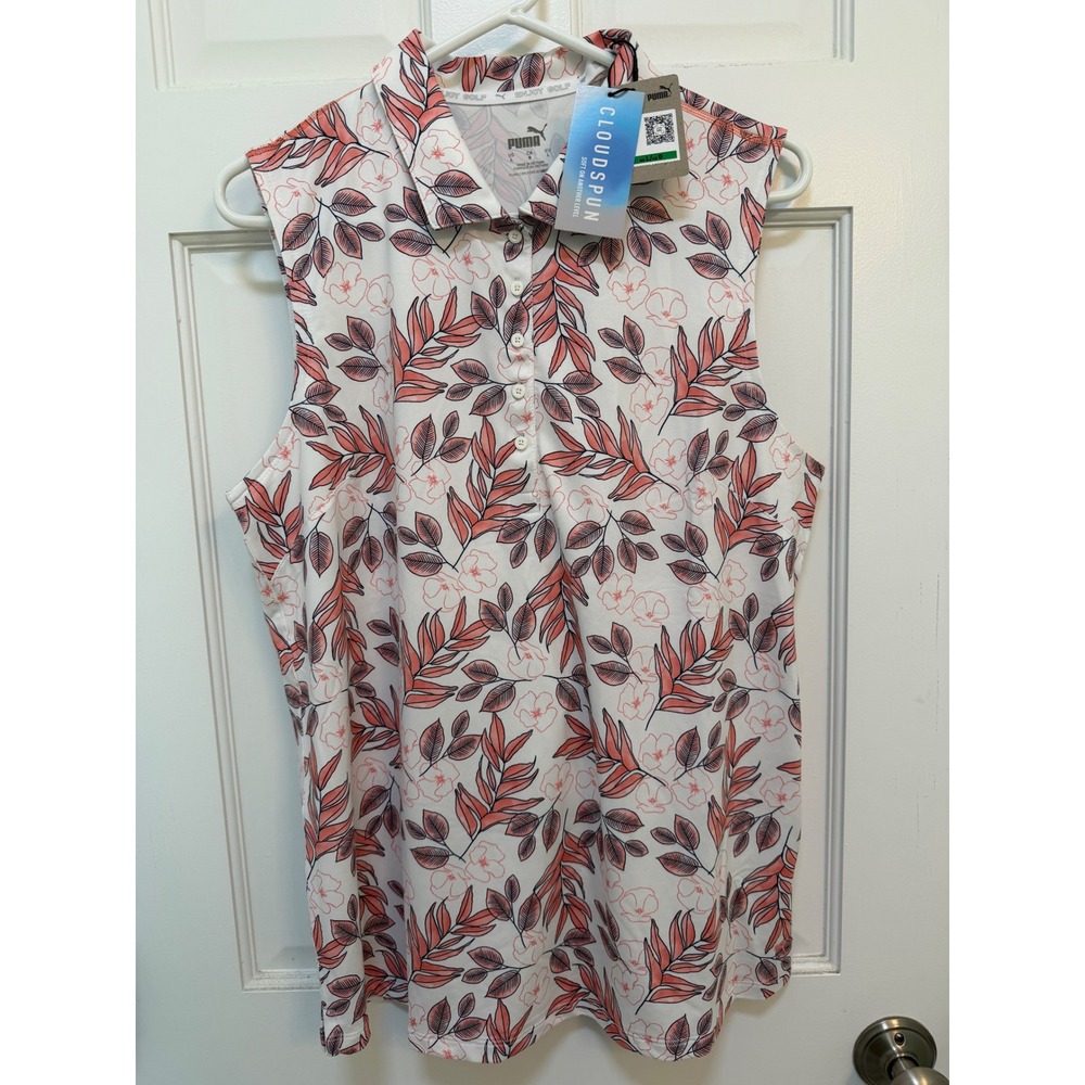 Puma NWT Cloudspun Flora‎ Golf Tank Top
